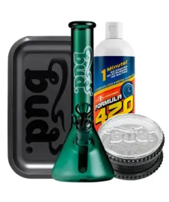 Bud Beaker Bong Starter Bundle – Teal