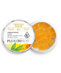 CBD Relief Tropical Mango 9:1 Gummies