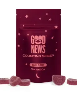 Good News | 2:1 Counting Sheep Black Cherry (CBN:THC) Gummies – 10 Pack