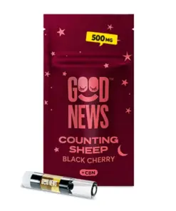 Good News Counting Sheep Black Cherry 1:4 CBN:THC Cartridge