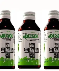 3x 100ml Ajanta's Adusol With Tulsi Ayurvedic Cough