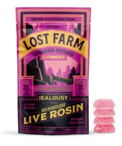 Kiva Confections Lost Farm Dragonfruit Live Rosin Gummy – 10 Pack
