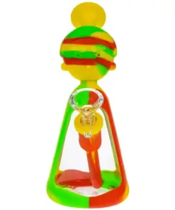 MORTY SMITH SILICONE AND GLASS BEAKER BONG