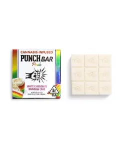 White Chocolate Rainbow Cake