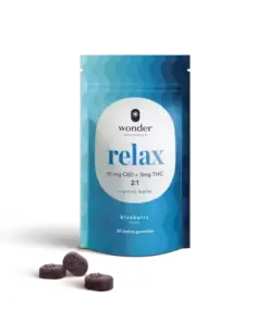 Wonder | 2:1 Relax Blueberry Gummies – 20 Pack